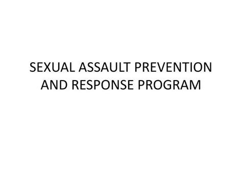 Ppt Sexual Assault Prevention And Response Program Powerpoint Presentation Id 1750647