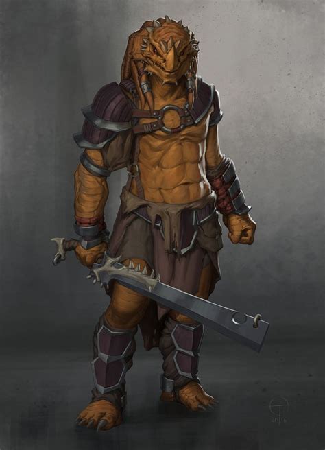 Dragonborn Barbarian, Ted Ottosson | Dungeons and dragons characters ...