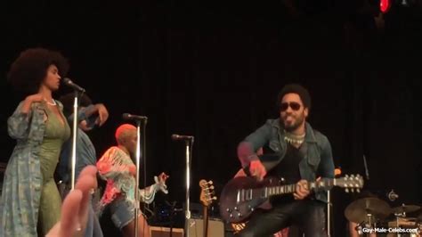 Lenny Kravitz Slip Nude Penis On Stage Gay Male Celebs