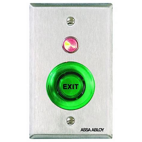 Securitron 4 12 In Ht 58 In Dp Exit Push Button 5laa3pb Grainger