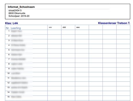 eigenaangepaste lijst maken informat support