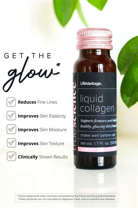 Truescience Liquid Collagen Get The Glow Collagen Drink Collagen