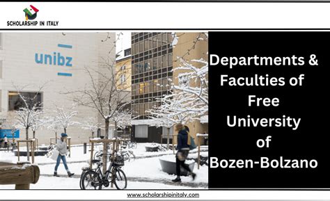 A Comprehensive Guide To The Free University Of Bozen Bolzano