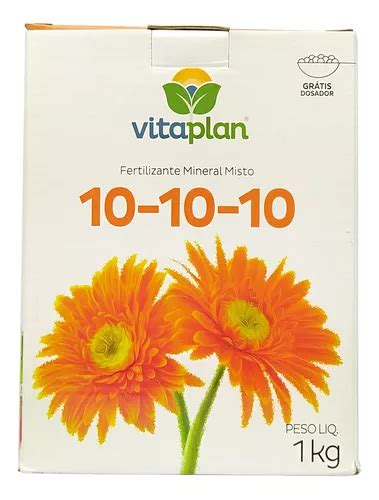 Fertilizante Adubo Npk 10 10 10 Para Plantas Vitaplan 1kg