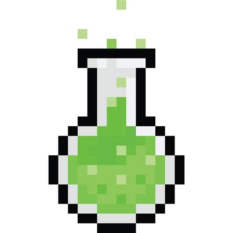 Pixel Art Green Potion Icon 28651800 Png