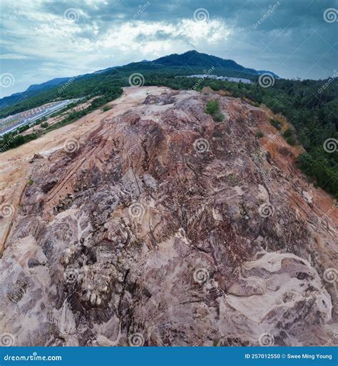 Aerial Scene of the Land Erosion Due To Deforestation and Earth Mining