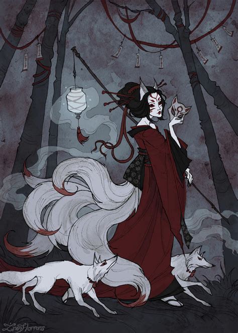 Kitsune By Irenhorrors On Deviantart