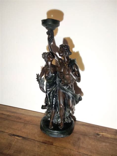 Bronzed Resin Sculpture 52 Cm Resinpolyester Catawiki