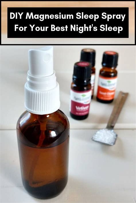 Homemade Magnesium Sleep Spray For Your Best Night's Sleep