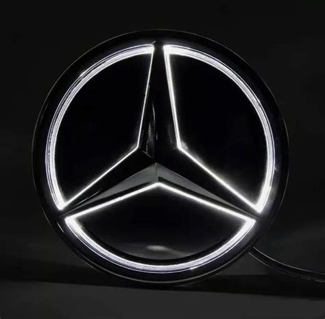 Emblema Led Negro Parrilla Mercedes Benz Clase C Cla A 2020 Meses Sin