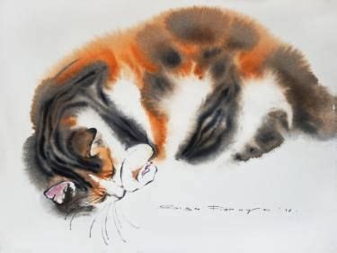 Saatchi Art Artist Olga Flerova Painting Aprils Cat Art Dream