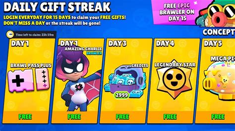 CLAIM NEW FREE GIFTS Brawl Stars FREE QUEST CONCEPT YouTube