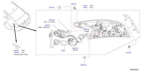 Diagram REAR COMBINATION LAMP for your Nissan Altima