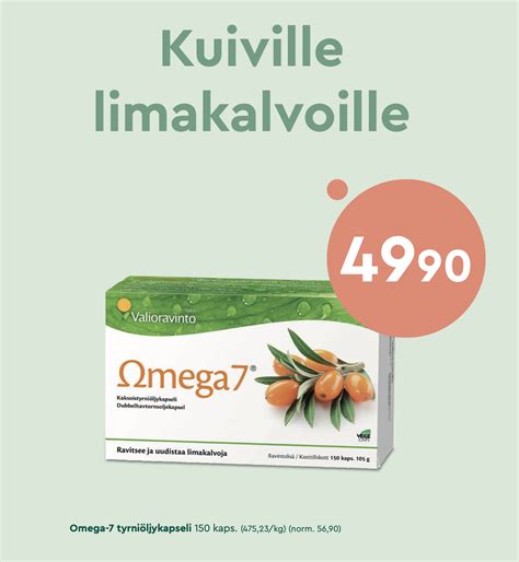 Bertil's Omega 7 tyrniöljykapseli 150 kaps – Kauppakeskus Duo