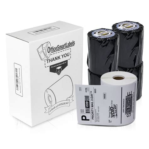 Office 1744907 Dymo 4xl Labels 4x6 100 Qty Dymo 4x6 Labels Per Roll Dymo 1744907 Office Supplies