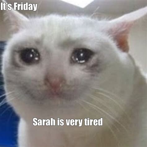 Meme Its Friday Sarah Is Very Tired All Templates Meme Arsenal