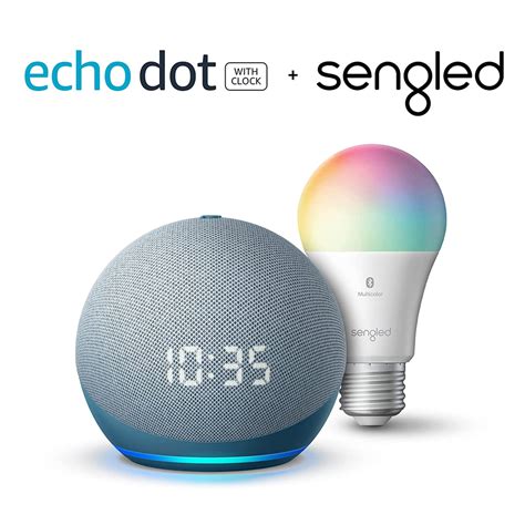 Echo Dot Generaci N Altavoz Inteligente Con Reloj Y Alexa