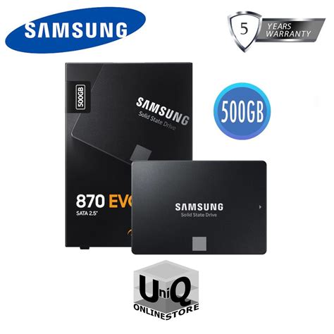 Samsung 870 Evo 500gb Ssd 2 5 Inch Sataiii 6gb S V Nand Internal Ssd Mz 77e500 Shopee