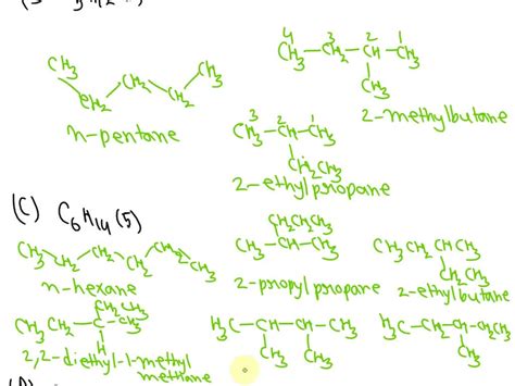 Organic Chemistry CHE 365 Worksheet 9 1 Draw And Name All The Chain