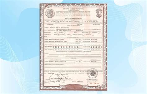 USA San Francisco Birth Certificate Template