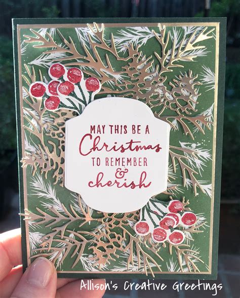 Stampin Up Painted Christmas Dsp Christmas Card Set Christmas