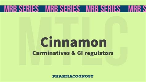 MRB Pharmacist Exam Pharmacognosy Cinnamon YouTube