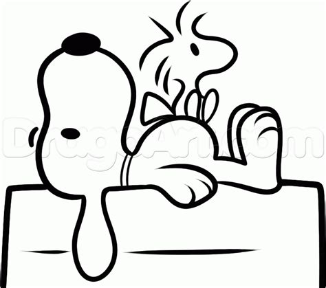 How To Draw Snoopy And Woodstock Step By Step Comic Book Characters