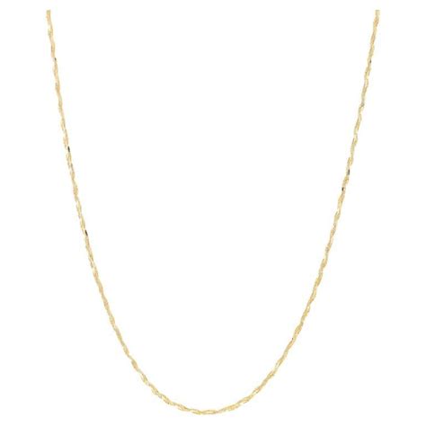 Milor Diamond Cut Fancy Chain Necklace 32 Yellow Gold 14k Italy For