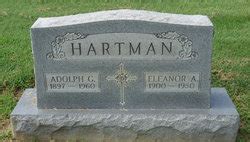 Adolph George Hartman M Morial Find A Grave