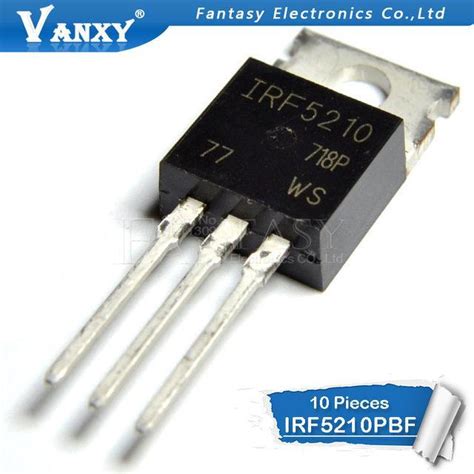 10 Buah IRF5210 TO 220 Transistto220 P Channel 40A 100V Transistor