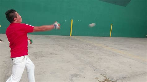 Fronton Pelota Dura Toby Y Maravilla Mano A Mano Bolas Libres En El