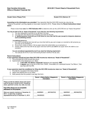 Fillable Online Ecu East Carolina University Office Of Student