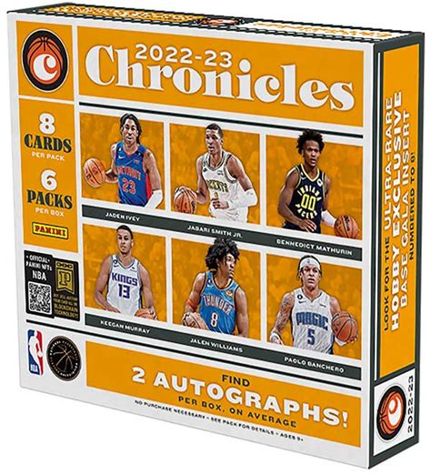 2022 23 Panini Chronicles Basketball Checklist Box Info Details