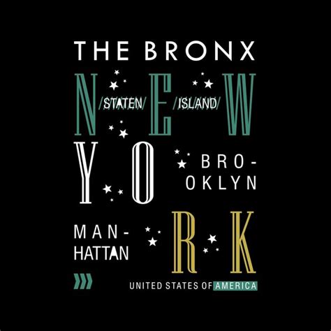 Premium Vector The Bronx Brooklyn New York City Superior Culture