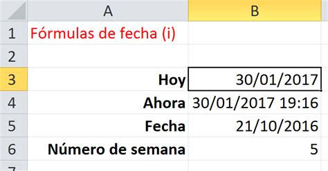 Formulas De Fecha En Excel Image To U