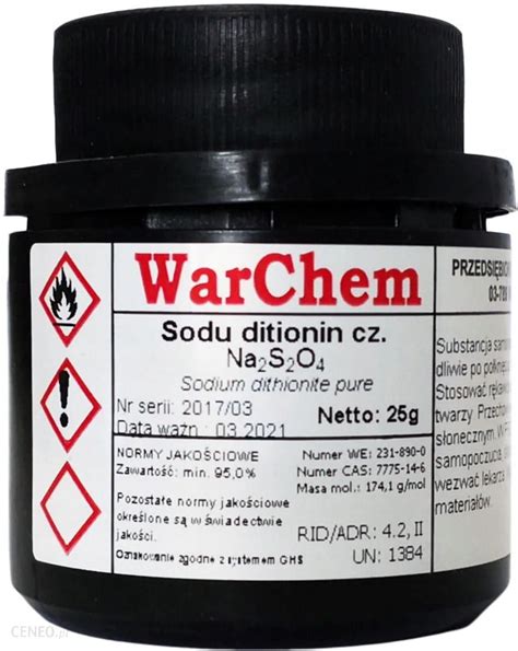 Drobne Akcesoria Medyczne Warchem Ditionin Sodu 25G 54952 Ceny I