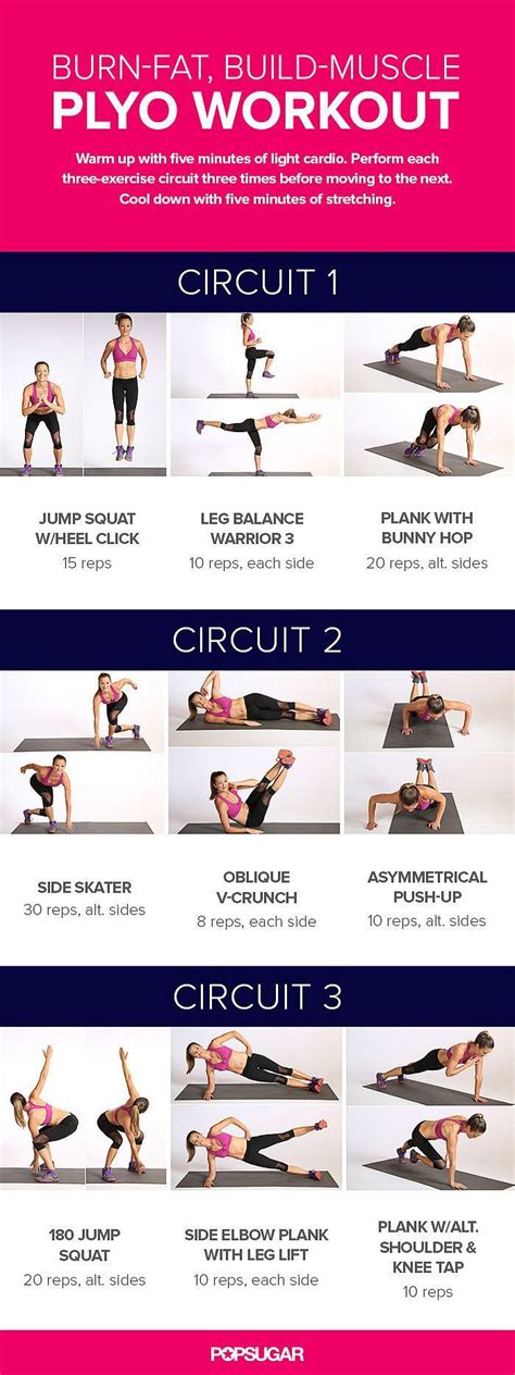 Printable No Equipment At Home Workouts To Try Now Plyometric