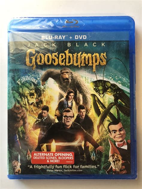 GOOSEBUMPS Staring Jack Black Blu Ray DVD Brand New Factory Sealed