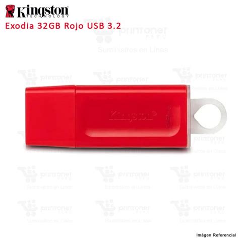 Memoria Usb Kingston Gb Exodia Kc U G Gb Rojo Printoner Per