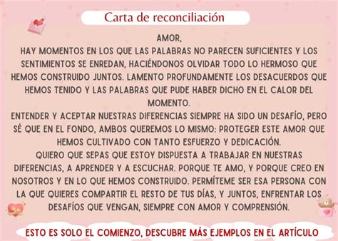 Carta de Reconciliación para mi Novio Reconstruye tu Relación