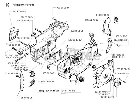 Husqvarna 262 XP - Husqvarna Chainsaw (SN: 19981400001 - 19992300000 ...