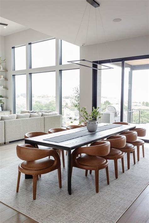 Pin By Caroline Nyambura On Inspiration Leather Dining Chairs Modern