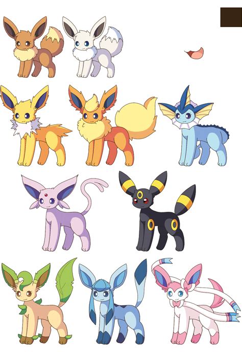 Eeveelution Squad 2017 by EV-Zero on DeviantArt