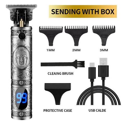 Hair Clippers For Men Professional Hair Trimmer Zero Gapped T Blade