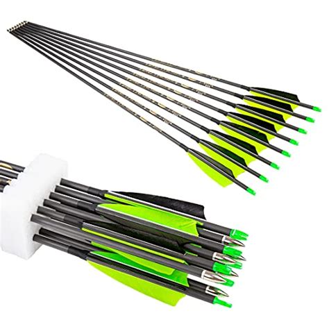 Qunying Spine Inch Traditional Archery Carbon Feather Arrows For