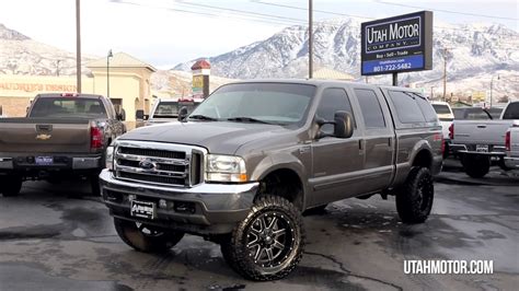 2003 Ford Super Duty F 250 73l Lariat Lifted Gray Crew Cab Utah