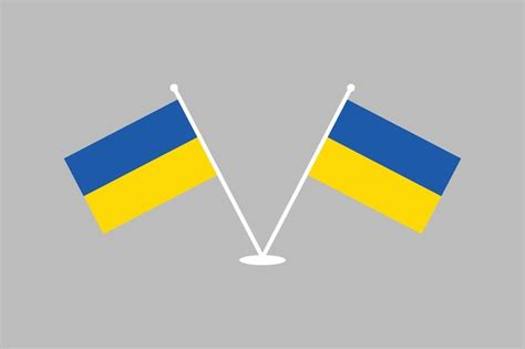 Vlag Van Oekraïne Vlag Van Oekraïne Vector Oekraïense Vlag Symbool De