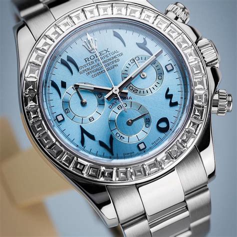 Rolex New Daytona Limited Arabic Edition Baguette Bezel Platinum