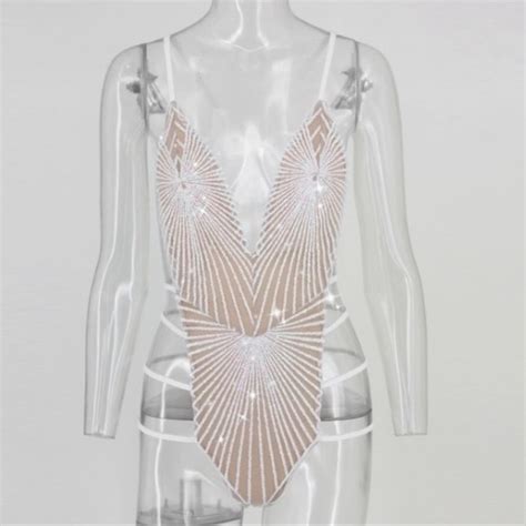 Swim Crystal Swimsuit Bikini Jumpsuit Poshmark