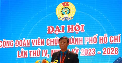 Ông Lương Tuấn Anh tái đắc cử Chủ tịch Công đoàn viên chức TP HCM Báo